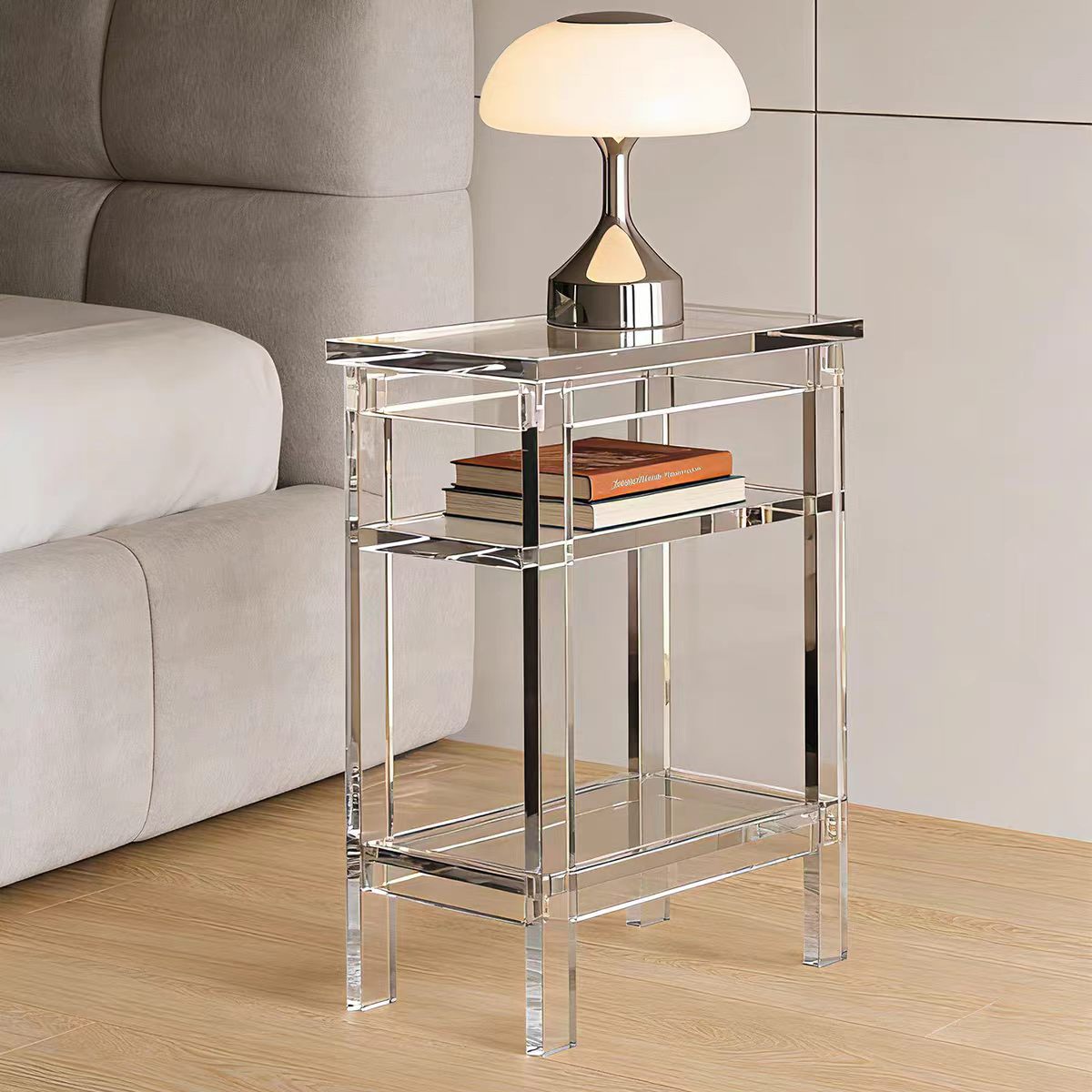 Home Bar And Cabinet - vw-Lemari Penyimpanan Nakas 3 Laci Akrilik