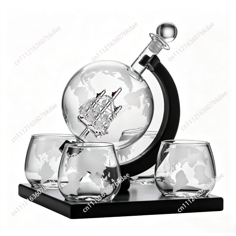 Decanter Globe Set - Set Dekanter Anggur Globe Dekoratif, Karaf