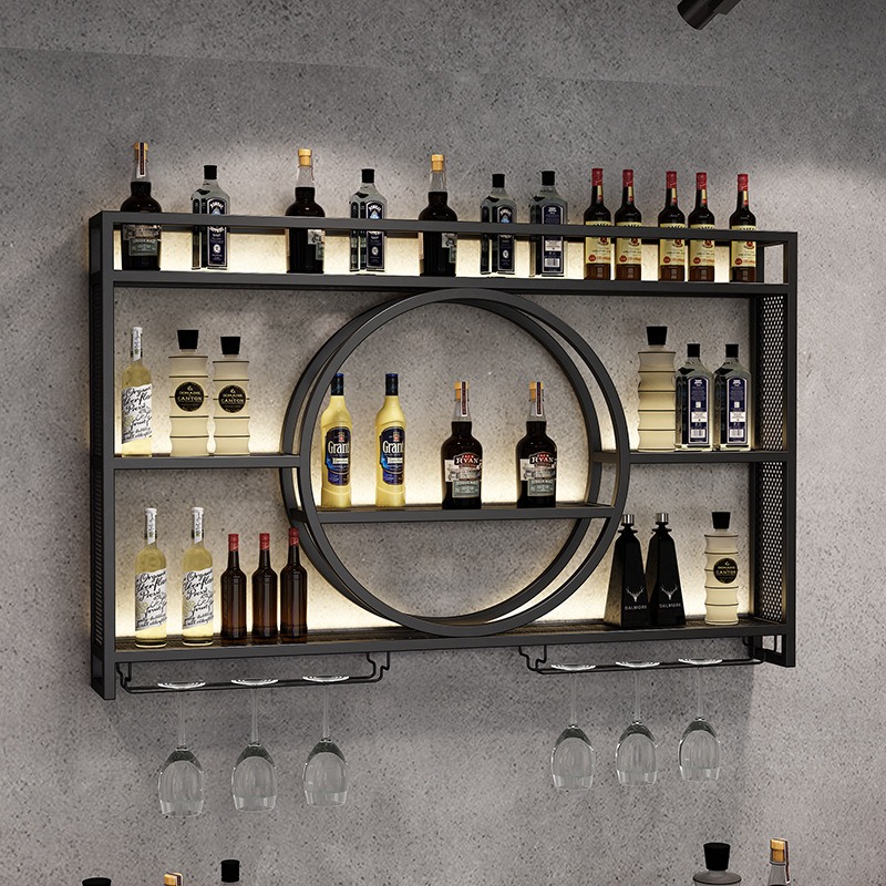 Home Bar And Cabinet - Rak anggur dinding, lemari anggur gantung,