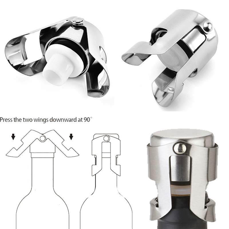 Wine Preservation Pump - Sumbat Sampanye Sumbat Anggur Berkilau Sumbat