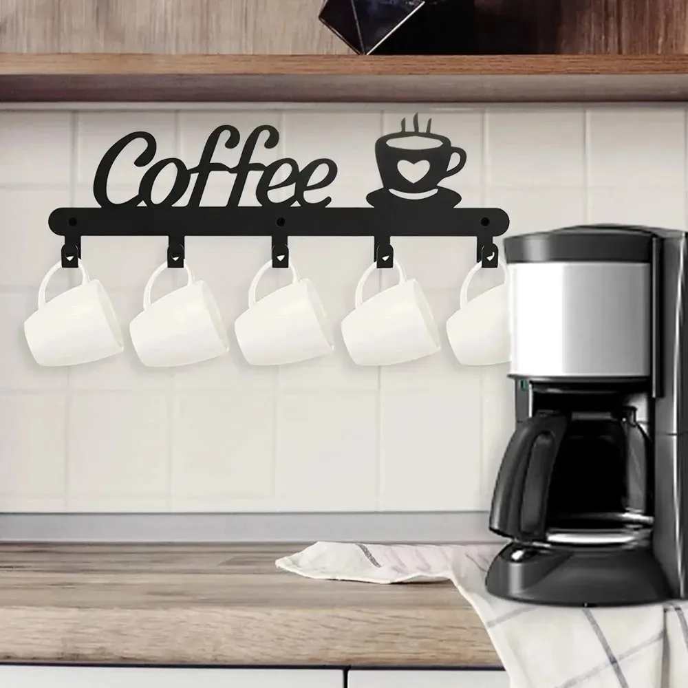 Home Bar Word - Rak Gantung Cangkir Kopi dari Besi,