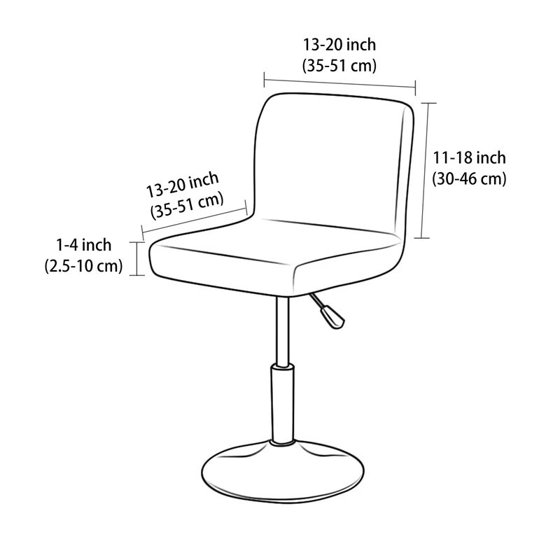 1/4 Buah Penutup Kursi Bar Jac - Home Bar Seating ulasan dan harga