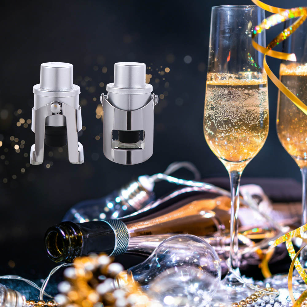 2 buah Penutup Botol Anggur Va - Wine Preservation Pump ulasan dan harga