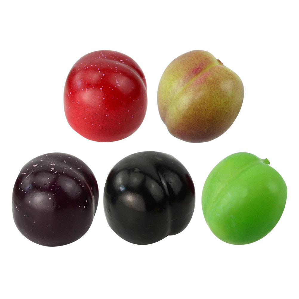 5Pcs Buah Plum Buatan Premium, - Home Bar And Cabinet ulasan dan harga